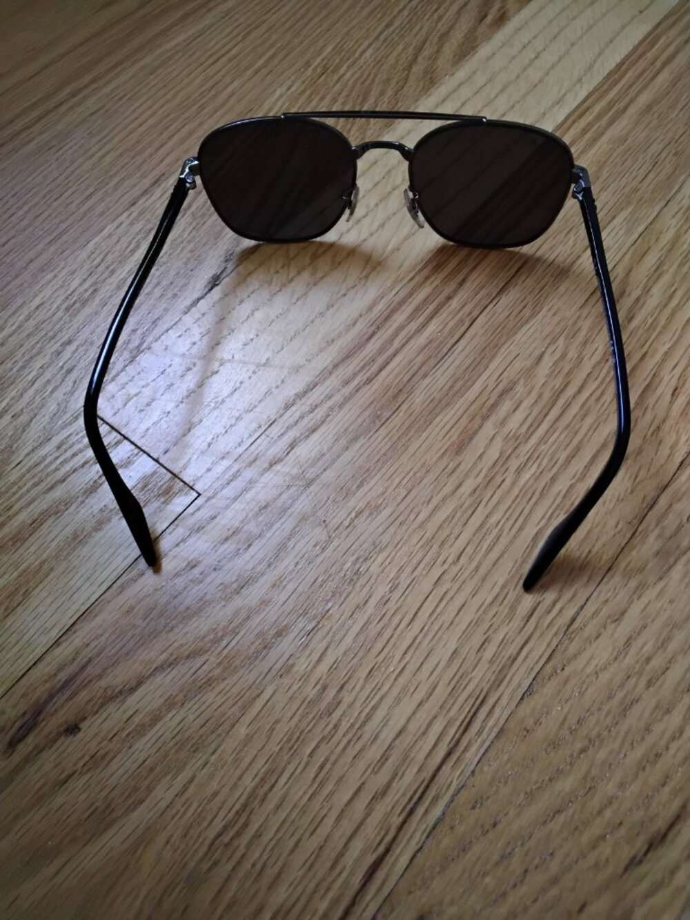 Ray-Ban Aviator Dark Lens Sunglasses - Picture 7 of 11